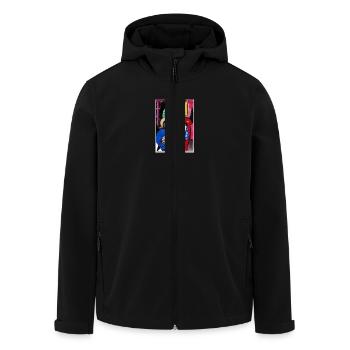 IMG 0219 - Recycelte Männer Softshell-Jacke von Stanley/Stella - Schwarz - Vorne - AI Model Male 185 light (185cm)