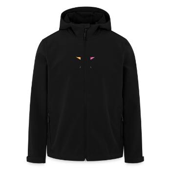 STAR. STARS. STAR. FEAST. ANNIVERSARY. CHRISTMAS - Men’s Recycled Softshell Jacket by Stanley/Stella - black - Front - AI Model Male 185 light (185cm)