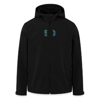 50. 50 ANS. 50e ANNIVERSAIRE. ANNIVERSAIRE 50 ANS. - Veste softshell homme en polyester recyclé Stanley/Stella - noir - Devant - AI Model Male 185 light (185cm)