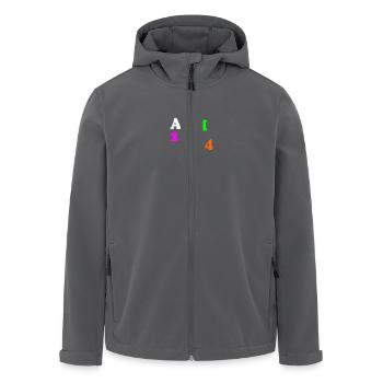 Abi 2024 - Recycelte Männer Softshell-Jacke von Stanley/Stella - Schwarz - Vorne - AI Model Male 185 light (185cm)