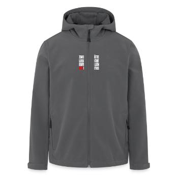 Gegen rechts - Recycelte Männer Softshell-Jacke von Stanley/Stella - Anthrazit - Vorne - AI Model Male 185 light (185cm)