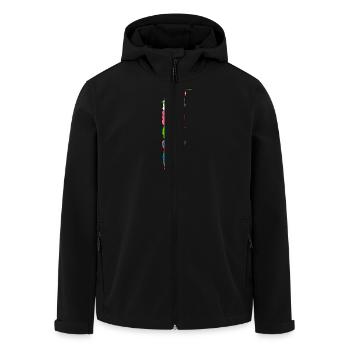 Eiscreme - Recycelte Männer Softshell-Jacke von Stanley/Stella - Schwarz - Vorne - AI Model Male 185 light (185cm)