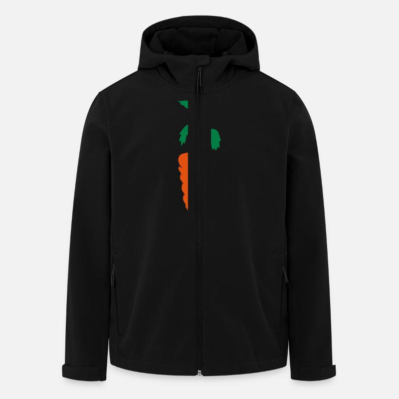 Karotte Möhre - Recycelte Männer Softshell-Jacke von Stanley/Stella - Schwarz