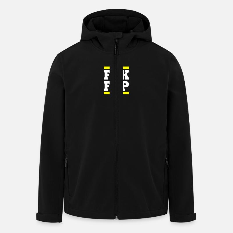 Fck fdp - Recycelte Männer Softshell-Jacke von Stanley/Stella - Schwarz