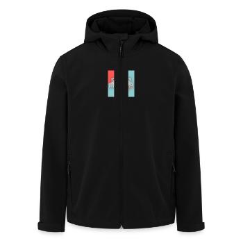 FÊTE DES MÈRES,BONNE FÊTE MAMAN,MAMAN,JE T'AIME - Veste softshell homme en polyester recyclé Stanley/Stella - noir - Devant - AI Model Male 185 light (185cm)