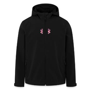 FÊTE DES MÈRES. BONNE FÊTE MAMAN. MAMAN. FÊTE - Veste softshell homme en polyester recyclé Stanley/Stella - noir - Devant - AI Model Male 185 light (185cm)