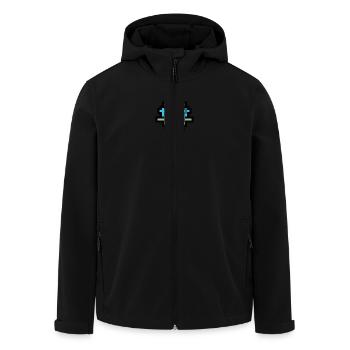 Pixel Bird - Recycelte Männer Softshell-Jacke von Stanley/Stella - Schwarz - Vorne - AI Model Male 185 light (185cm)