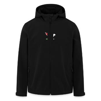 Free palestine - Veste softshell homme en polyester recyclé Stanley/Stella - noir - Devant - AI Model Male 185 light (185cm)