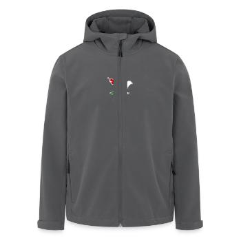 Free palestine - Veste softshell homme en polyester recyclé Stanley/Stella - charbon - Devant - AI Model Male 185 light (185cm)