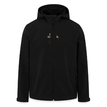 Mon corps, mes règles. - Veste softshell homme en polyester recyclé Stanley/Stella - noir - Devant - AI Model Male 185 light (185cm)