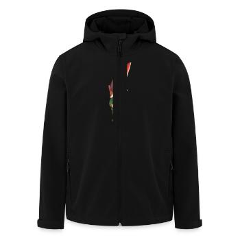 Gentil petit lutin - Veste softshell homme en polyester recyclé Stanley/Stella - noir - Devant - AI Model Male 185 light (185cm)
