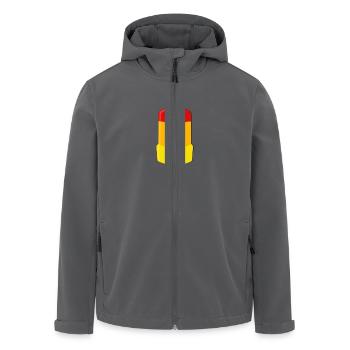 rocket solo - Men’s Recycled Softshell Jacket by Stanley/Stella - black - Front - AI Model Male 185 light (185cm)