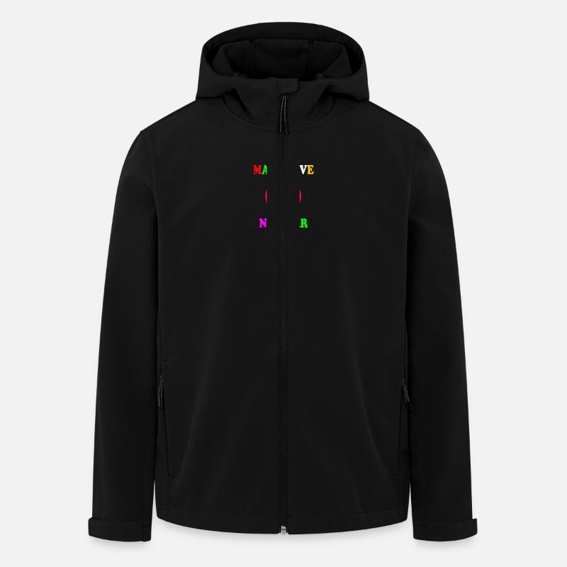 Make love not war - Recycelte Männer Softshell-Jacke von Stanley/Stella - Schwarz