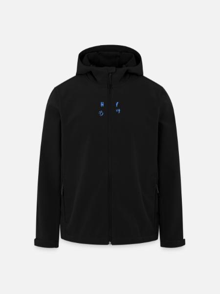 FØDSELSDAG, TILLYKKE MED FØDSELSDAGEN, TILLYKKE MED FØDSELSDAGEN - Stanley/Stella herre softshelljakke i genanvendt polyester - sort