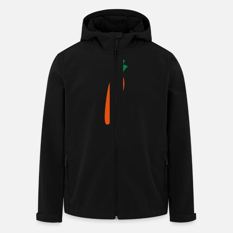 Die Marktplatzmöhre - Recycelte Männer Softshell-Jacke von Stanley/Stella - Schwarz