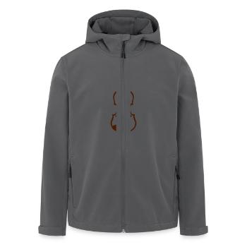 Violin instrument music 1903152 - Men’s Recycled Softshell Jacket by Stanley/Stella - black - Front - AI Model Male 185 light (185cm)
