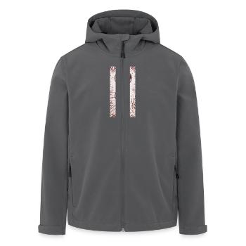 Point d’interrogation serpent brun étroit - Veste softshell homme en polyester recyclé Stanley/Stella - noir - Devant - AI Model Male 185 light (185cm)