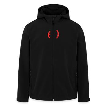 60 JAHRE. 60-JÄHRIGES JUBILÄUM. GEBURTSTAG 60 JAHRE. 60 - Recycelte Männer Softshell-Jacke von Stanley/Stella - Schwarz - Vorne - AI Model Male 185 light (185cm)