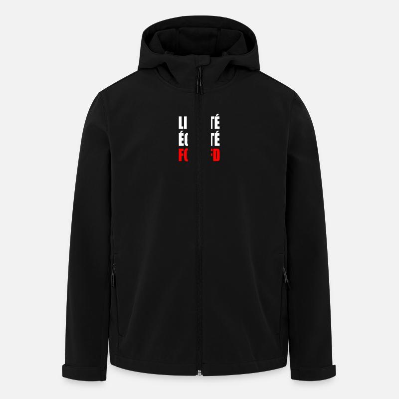 Liberté Égalité fck afd - Recycelte Männer Softshell-Jacke von Stanley/Stella - Schwarz