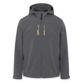 Bär - Recycelte Männer Softshell-Jacke von Stanley/Stella - Schwarz - Vorne - AI Model Male 185 light (185cm)