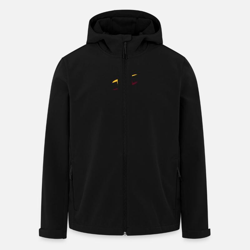 Snowboarder Silhouette - Recycelte Männer Softshell-Jacke von Stanley/Stella - Schwarz