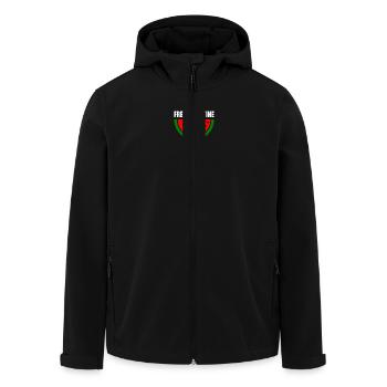 Free palestine Wassermelone melone - Recycelte Männer Softshell-Jacke von Stanley/Stella - Schwarz - Vorne - AI Model Male 185 light (185cm)
