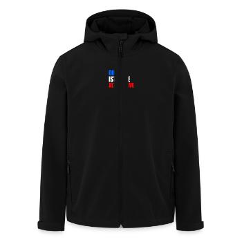 die afd ist keine alternative - Recycelte Männer Softshell-Jacke von Stanley/Stella - Schwarz - Vorne - AI Model Male 185 light (185cm)