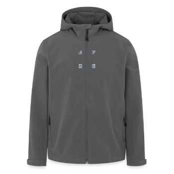 Skate Graphic Figure Skating Gifts - Men’s Recycled Softshell Jacket by Stanley/Stella - anthracite - Front - AI Model Male 185 light (185cm)
