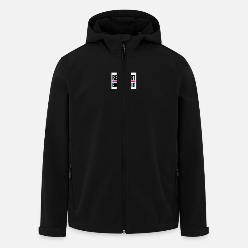 remigriert euch ins knie - Recycelte Männer Softshell-Jacke von Stanley/Stella - Schwarz