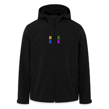 Ich habe bock - Recycelte Männer Softshell-Jacke von Stanley/Stella - Schwarz - Vorne - AI Model Male 185 light (185cm)
