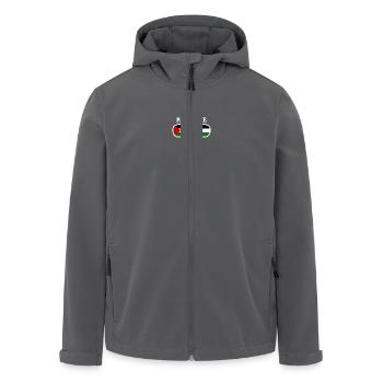 Palästina - Recycelte Männer Softshell-Jacke von Stanley/Stella - Anthrazit - Vorne - AI Model Male 185 light (185cm)