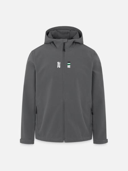 SAVE PALESTINE - Veste softshell homme en polyester recyclé Stanley/Stella - noir