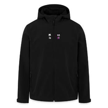 München ist bunt - Recycelte Männer Softshell-Jacke von Stanley/Stella - Schwarz - Vorne - AI Model Male 185 light (185cm)