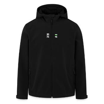 Free palestine - Veste softshell homme en polyester recyclé Stanley/Stella - noir - Devant - AI Model Male 185 light (185cm)