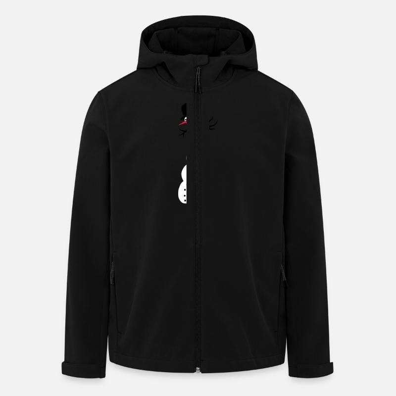 snowman - Veste softshell homme en polyester recyclé Stanley/Stella - noir