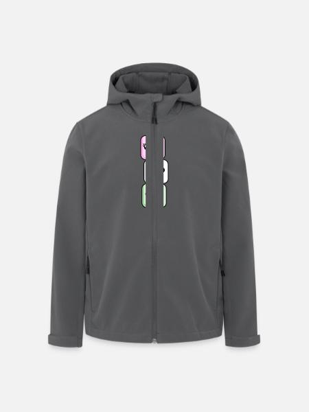 Brochette de Marshmallow - Veste softshell homme en polyester recyclé Stanley/Stella - noir
