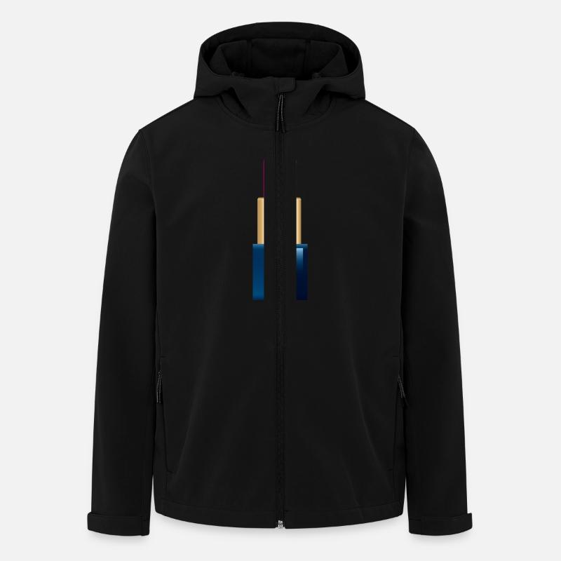 Smiley Lipstick - Men’s Recycled Softshell Jacket by Stanley/Stella - black