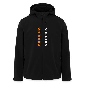 Laufen Geschenkidee, Laufen, Sport, Sportler - Recycelte Männer Softshell-Jacke von Stanley/Stella - Schwarz - Vorne - AI Model Male 185 light (185cm)