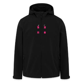 Women life freedom - Veste softshell homme en polyester recyclé Stanley/Stella - noir - Devant - AI Model Male 185 light (185cm)