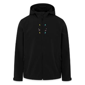 MERCI. MERCI MAÎTRESSE. CADEAU MAÎTRESSE. VACANCES - Veste softshell homme en polyester recyclé Stanley/Stella - noir - Devant - AI Model Male 185 light (185cm)