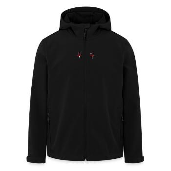 Londres Heartbeat Skyline Angleterre Fan UK Heart Love - Veste softshell homme en polyester recyclé Stanley/Stella - noir - Devant - AI Model Male 185 light (185cm)