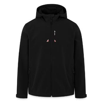 Flamant rose Lunettes de soleil Pink Love Pink Flamingos - Veste softshell homme en polyester recyclé Stanley/Stella - noir - Devant - AI Model Male 185 light (185cm)