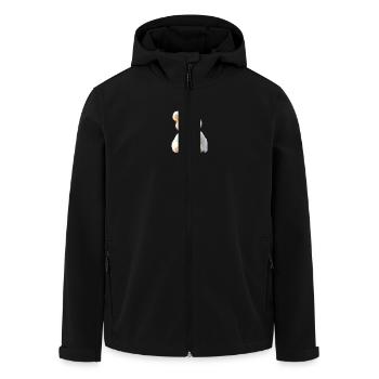 Polar Bear with Sunglasses Bears Love Cute Polar Bears - Men’s Recycled Softshell Jacket by Stanley/Stella - black - Front - AI Model Male 185 light (185cm)