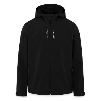Tiger Raubkatze Wilde Katzen Liebhaber Süßer Tiger - Recycelte Männer Softshell-Jacke von Stanley/Stella - Schwarz - Vorne - AI Model Male 185 light (185cm)