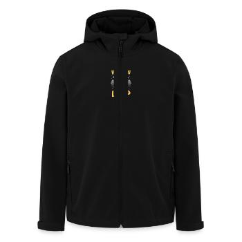 Fitness Bunny Fitness -workout Rabbit Bodybuilding - Recycelte Männer Softshell-Jacke von Stanley/Stella - Schwarz - Vorne - AI Model Male 185 light (185cm)
