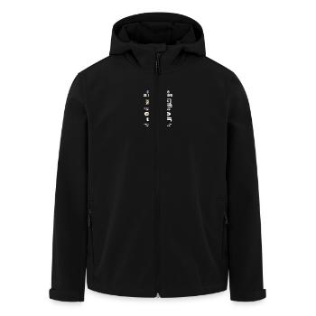 Ce que je fais de mon temps libre Norvégien - Veste softshell homme en polyester recyclé Stanley/Stella - noir - Devant - AI Model Male 185 light (185cm)