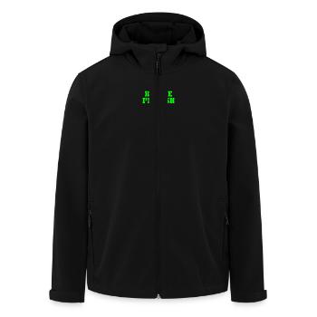 Kiss me im irish - Recycelte Männer Softshell-Jacke von Stanley/Stella - Schwarz - Vorne - AI Model Male 185 light (185cm)