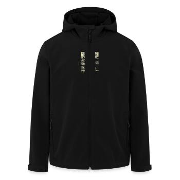 Tournevis de réglage de voiture - Veste softshell homme en polyester recyclé Stanley/Stella - noir - Devant - AI Model Male 185 light (185cm)