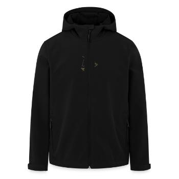 Voilier Silhouette Mer Design Minimaliste - Veste softshell homme en polyester recyclé Stanley/Stella - noir - Devant - AI Model Male 185 light (185cm)