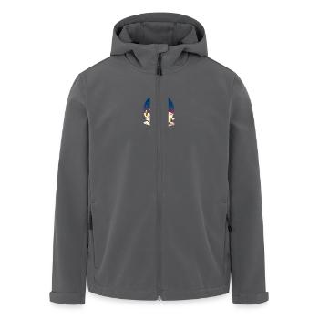 Desert Christmas - cactus, Christmas tree and - Men’s Recycled Softshell Jacket by Stanley/Stella - anthracite - Front - AI Model Male 185 light (185cm)